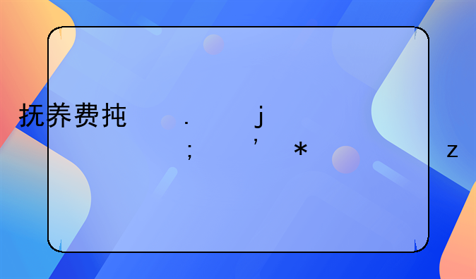 抚养费承担的责任与义务解析